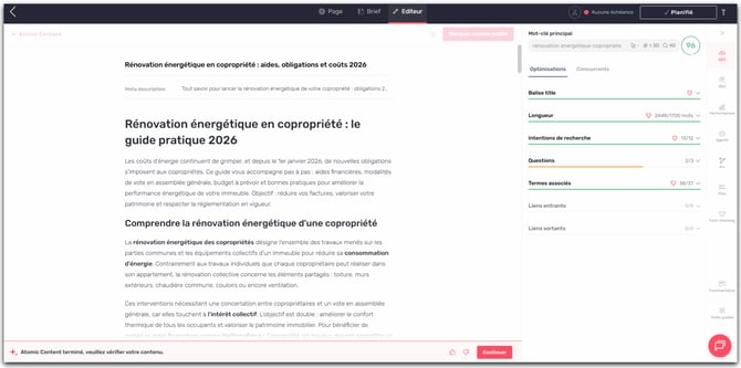 Atomic Deep terminé