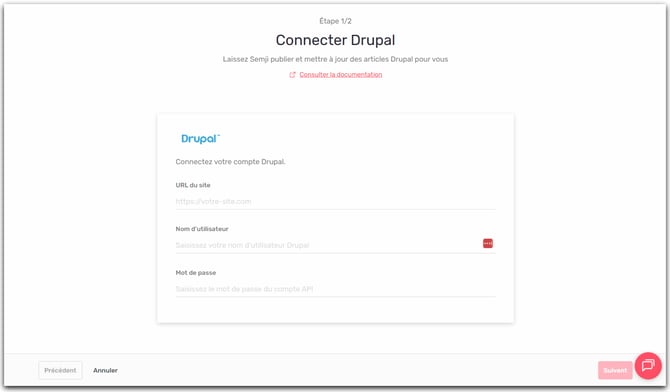 Connecter Drupal