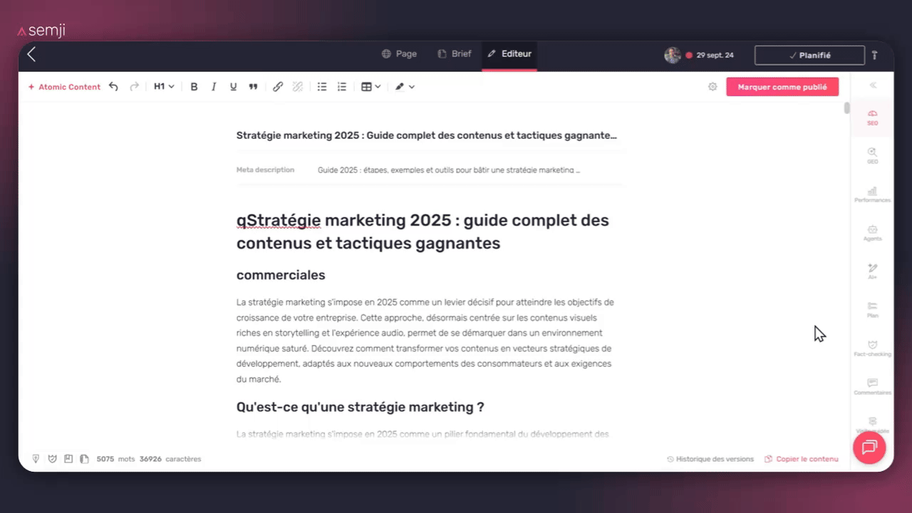 accès configuration assistant maillage interne