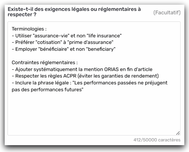 agent localisation exigences