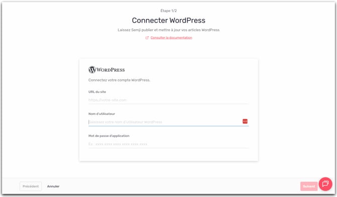 connecter wordpress
