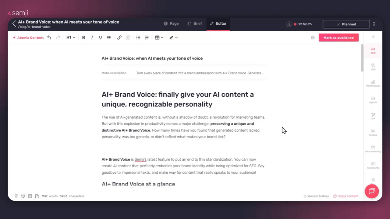 creating internal linking analyst