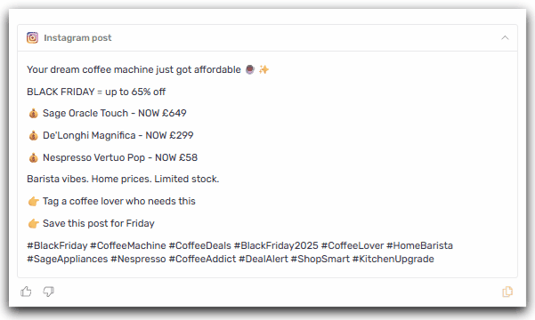 generated instagramposts agent social