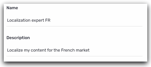 name description agent localizer