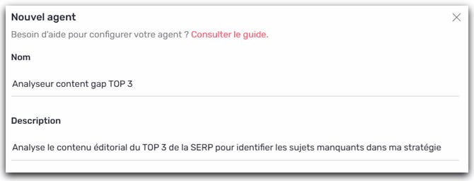 nom description agent ia sur mesure