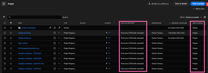 projet interface adobe