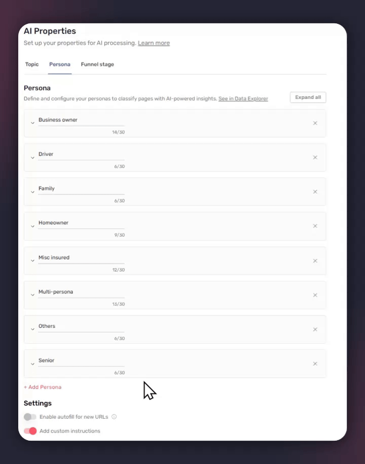 enable auto completion