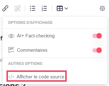 code source