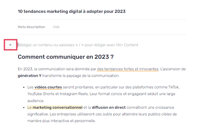rédaction AI